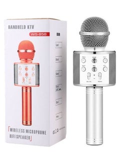 Buy Handheld Wireless Microphone Silver/Grey in UAE