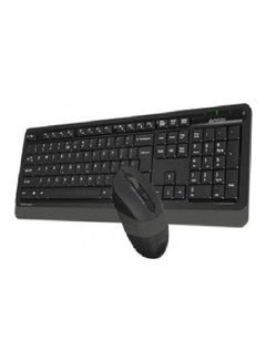 اشتري لوحة مفاتيح مكتبية سلكية مزودة بماوس أسود في الامارات