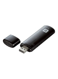اشتري محول USB لاسلكي AC1200 ثنائي النطاق أسود في الامارات