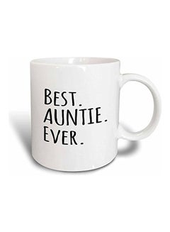 Buy Best Auntie Ever Mug White/Black in UAE