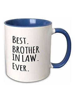 Buy Best Brother In Law Ever Mug Blue/White/Black in UAE