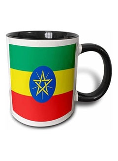 Buy Ethiopia Flag Mug Multicolour 11 oz in UAE