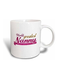 Buy Worlds Greatest Nanny Mug Multicolour in UAE