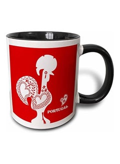 Buy Portuguese Rooster Printed Mug Multicolour in UAE