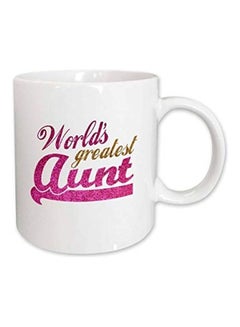 Buy World's Greatest Aunt Printed Mug Multicolour in UAE