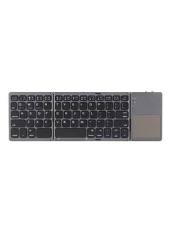 Buy Foldable Wireless Keyboard With Touchpad Black in Saudi Arabia