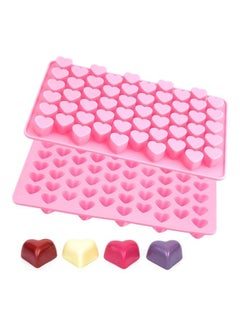 Buy Heart Shape Silicone Baking Chocolate Cookie Molds multicolour in Saudi Arabia