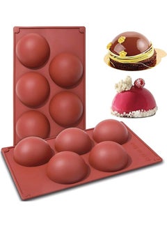 Buy Silicone Mold for Chocolate , DIY Semi Sphere Silicone Baking Mold for Making Hot Chocolate Bomb,Cake multicolour in UAE