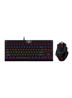 Buy Redragon K568R-BA Gaming Keyboard & Mouse Combo (Rainbow Mechanical Blue Switch M609 3200 DPI) in Egypt