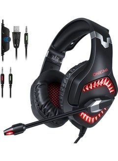 Buy Gaming Headset Stereo Surround LED Headphones For PS4- Xbox One- PC -wired in UAE