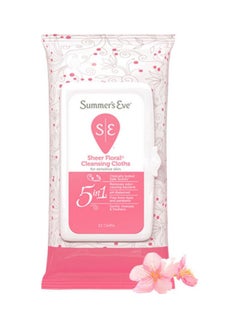 Buy 32-Piece Sheer Floral Night Time Cleansing Cloths in UAE