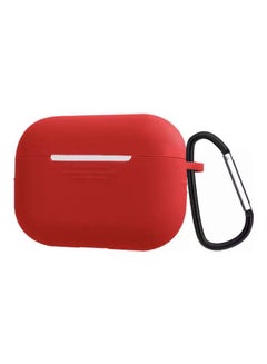 Buy Protective Cover For Apple AirPods Pro With Key Chain Red in Egypt