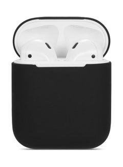 Buy For Apple AirPods Protective Sleeve Silicone Soft Case Cover Black in Egypt