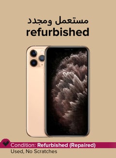 Buy Refurbished - iPhone 11 Pro With FaceTime Gold 64GB 4G LTE in UAE