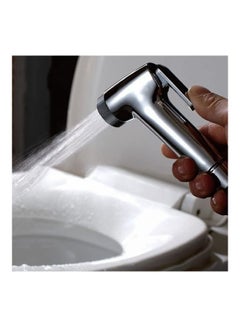 Buy Shower Head Douche Toilet Bidet Spray Wash Jet Silver 14.1 x 7.2 x 3.6cm in UAE