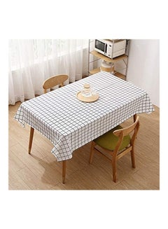 Buy Oil Proof and Washproof Table Cover White in UAE