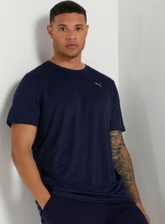 Buy Crew Neck Performance T-Shirt Blue in UAE