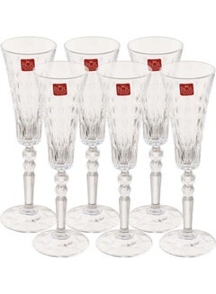 Buy Marilyn Crystal Cup Set, 6 Pieces Clear 170ml in UAE