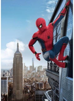 Buy Canvas Spiderman City multicolour 50X70cm in Saudi Arabia