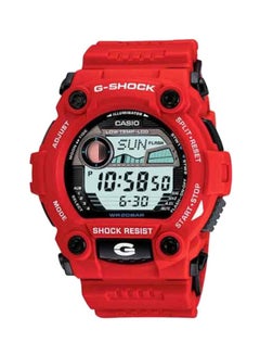 Buy Men's Round Shape Rubber Strap Digital Wrist Watch 49 mm - Red - G-7900A-4DR in UAE