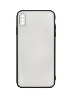 Buy Beetle Series Anti Sweat, Anti Finger Print Transparent Hard Back Cover With ColoRed Edges For iPhone XS Max Clear/Black in UAE