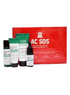 Buy AHA BHA PHA 30 Days Miracle AC SOS Kit of 4 70ml + 20grams in Saudi Arabia