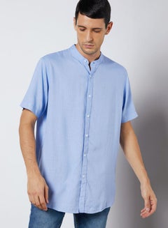 Buy Anglo Short Sleeve Shirt Light Blue in UAE