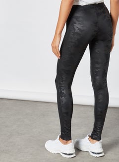 SPANX Faux Leather Camo Leggings Matte 