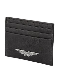 Buy Spike Small Leather Card Case Black in UAE