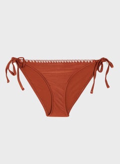 Buy Side Tie Bikini Bottom Cinnamon in Saudi Arabia