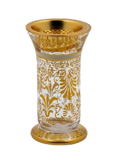 Buy Incense Burner Clear/Gold 28x18x15cm in Saudi Arabia