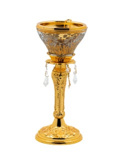 Buy Incense Burner Gold/Clear 33x15cm in Saudi Arabia