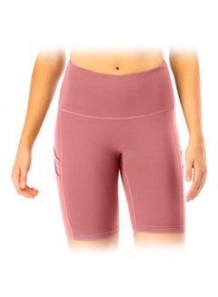 Buy Solid Training Shorts Pink in Saudi Arabia