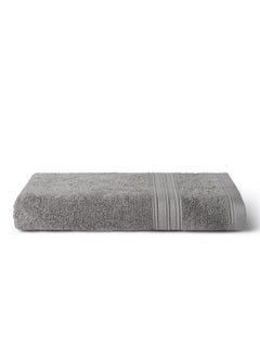 اشتري Plain Terry Fancy Border Hand Towel Grey 50x90سم في الامارات