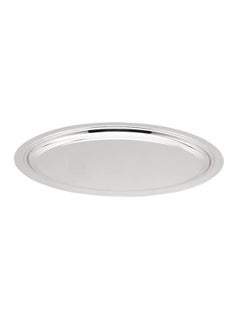 Buy Oval Service Tray Silver 51.5cm in UAE