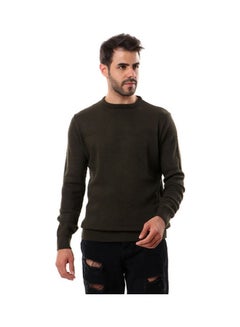 Buy Full Sleeves Rounded Pullover DarkOlive in Egypt