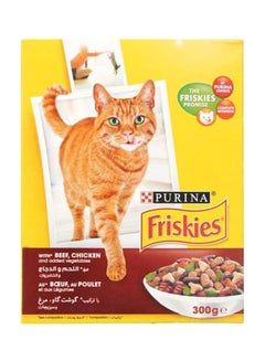 Buy Friskies With Beef, Chicken And Added Vegetables 300grams in UAE