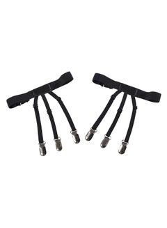 Buy 1 Pair Men's Shirt Holder Straps Black in Saudi Arabia