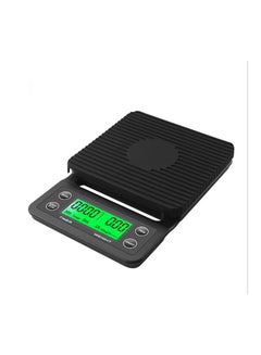 Buy Electric LCD Display Coffee Drip Scale Black/Green in UAE