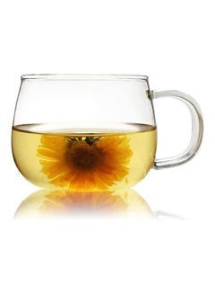 Buy 4-Piece Glass Borosilicate Tea/Espresso Coffee Milk Cup Clear 300ml in UAE