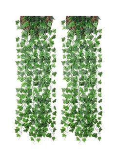 Buy 12-Piece Artificial Hanging Ivy Leaves multicolour 230cm in Saudi Arabia