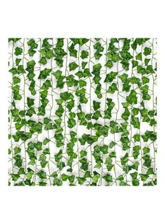 Buy 12-Piece Artificial Hanging Ivy Leaves multicolour 230cm in Saudi Arabia