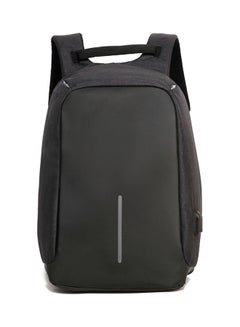 Buy Casual Daypack with USB Connection Black Black in Saudi Arabia