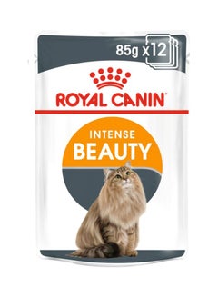 Buy Feline Care Nutrition Intense Beautygravy Wet Food Pouches 85g Pack Of 12 in Saudi Arabia