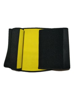 Buy Men's Waistband Body Shaping Girdle Yoga Belts Black/Yellow in Saudi Arabia