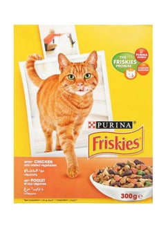 Buy Friskies With Chicken And Added Vegetables Beige/Brown/Red 300grams in UAE