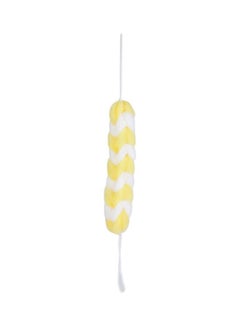 Buy Plastic Bath Scrubber Yellow/White Standard in UAE