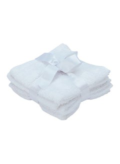 Buy 4-Piece Face Towel Set White in UAE