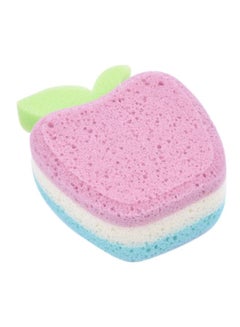 Buy Foam Bath Sponge Pink/Green/Blue 20x18x4centimeter in Saudi Arabia
