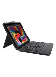 Buy Slim Combo Keyboard And Folio Case For Apple iPad Air Black in UAE